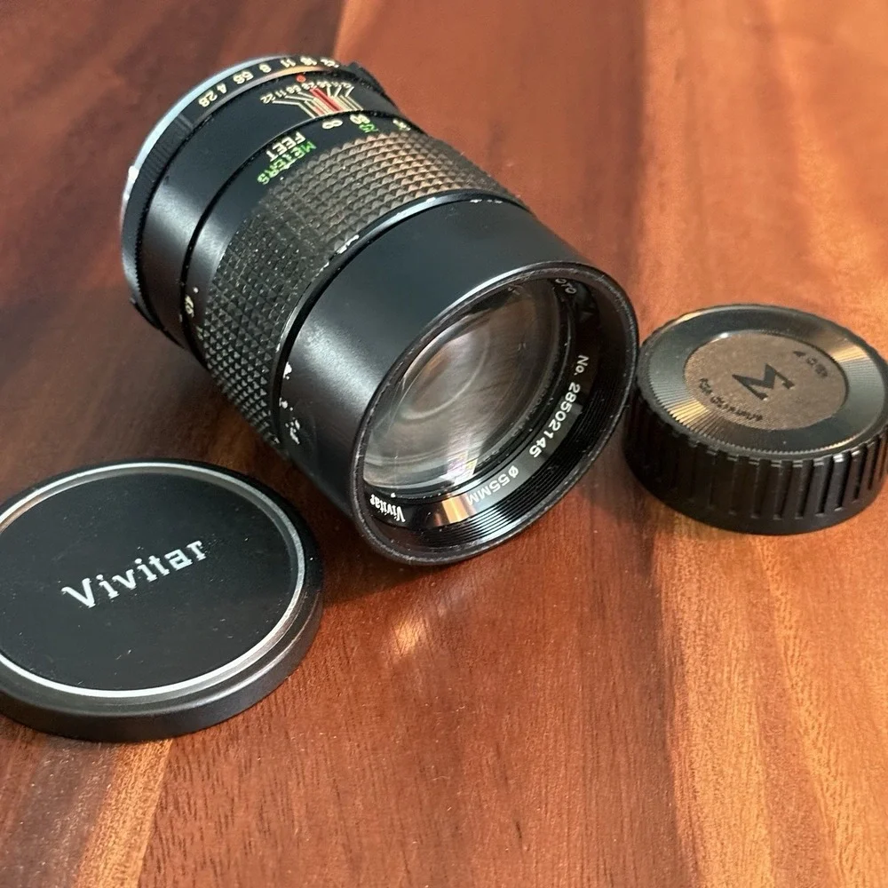 Vivitar 135mm f/2.8 Auto Telephoto Lens OM Mount Japan Manual Focus